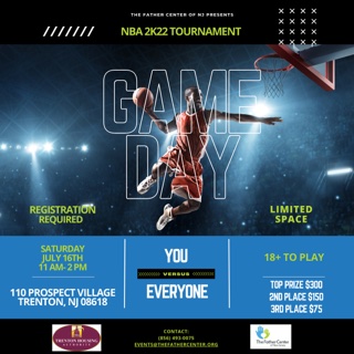 Game Day NBA 2K22 Tournament - Trenton Housing Authority (THA)